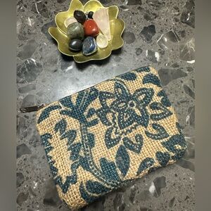 NEW Small Boho Burlap Change Wallet ✨